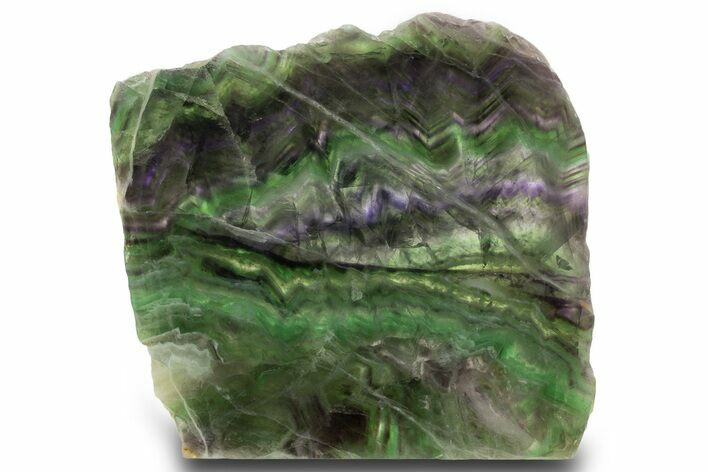 Colorful, Polished Fluorite Slab - China #333257